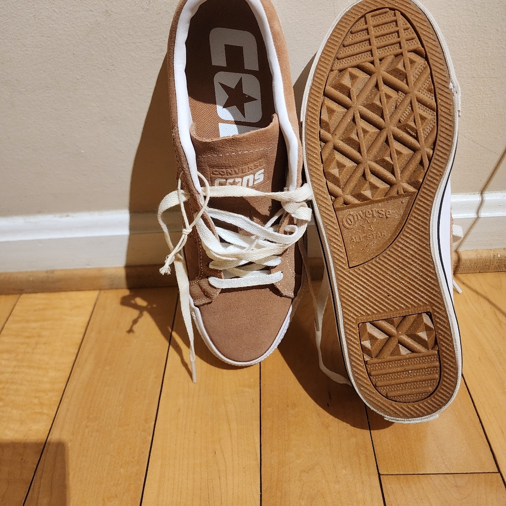 NEW Converse One Star Pro Ox Natural Clay White Shoes Suede Fashion Sneakers - Picture 5 of 5